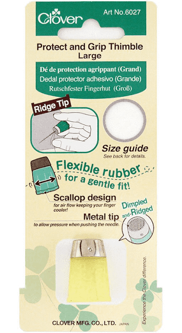 Clover Protect & Grip Thimble, Large No.6027