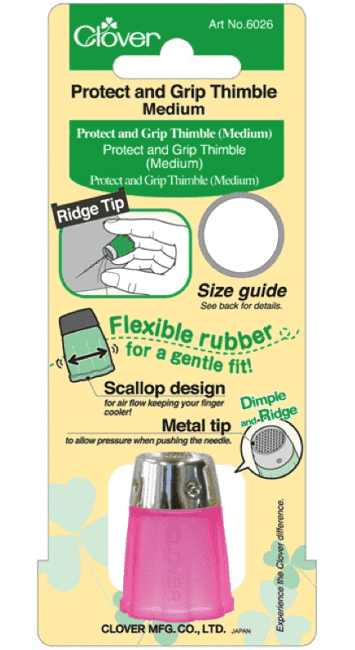 Clover Protect & Grip Thimble, Medium No.6026
