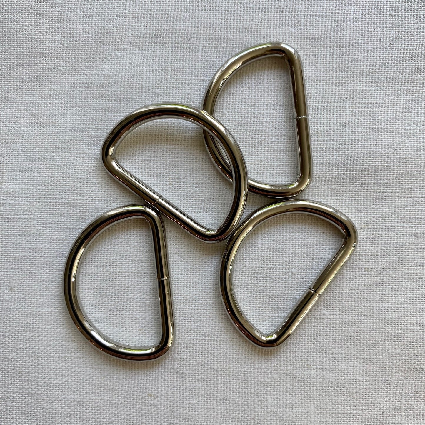 D-Ring 1", 4 pack, Nickel