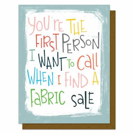 You're The First Person I want to Call, Greeting Card