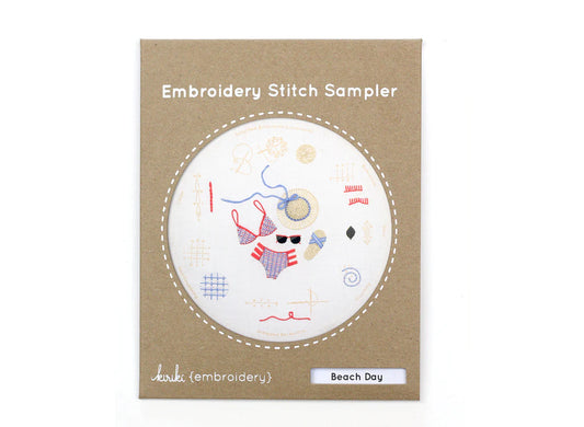 Kiriki Press, Embroidery Stitch Sampler, Beach Day