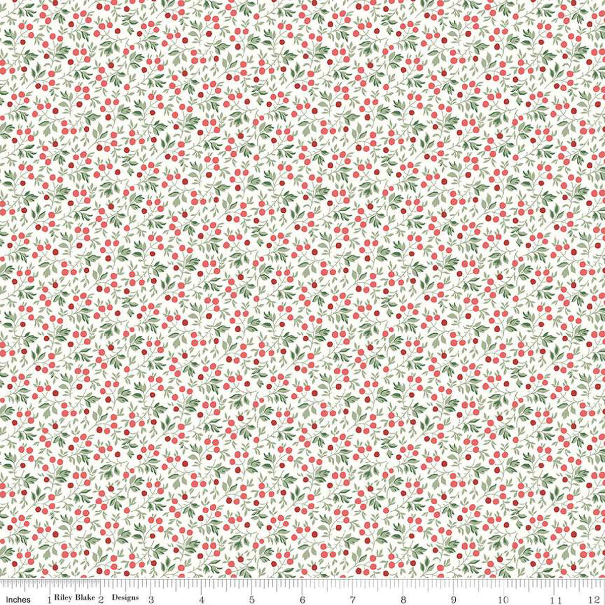 Frost Berry, A Woodland Christmas, Liberty Fabrics, Sold per 1/2 meter
