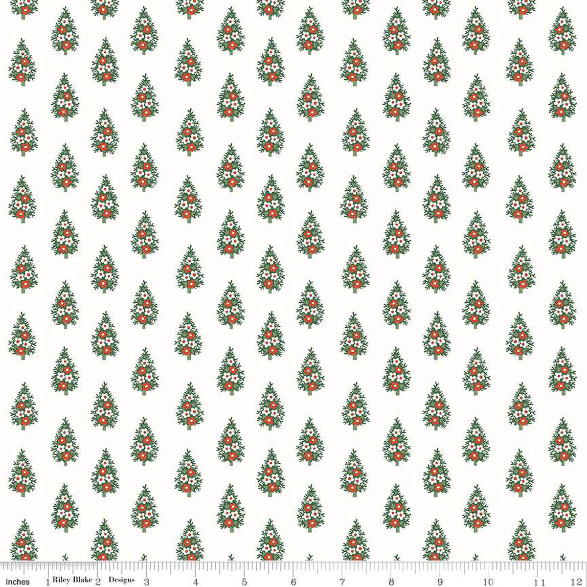 Winter Pine, A Woodland Christmas, Liberty Fabrics, Sold per 1/2 meter