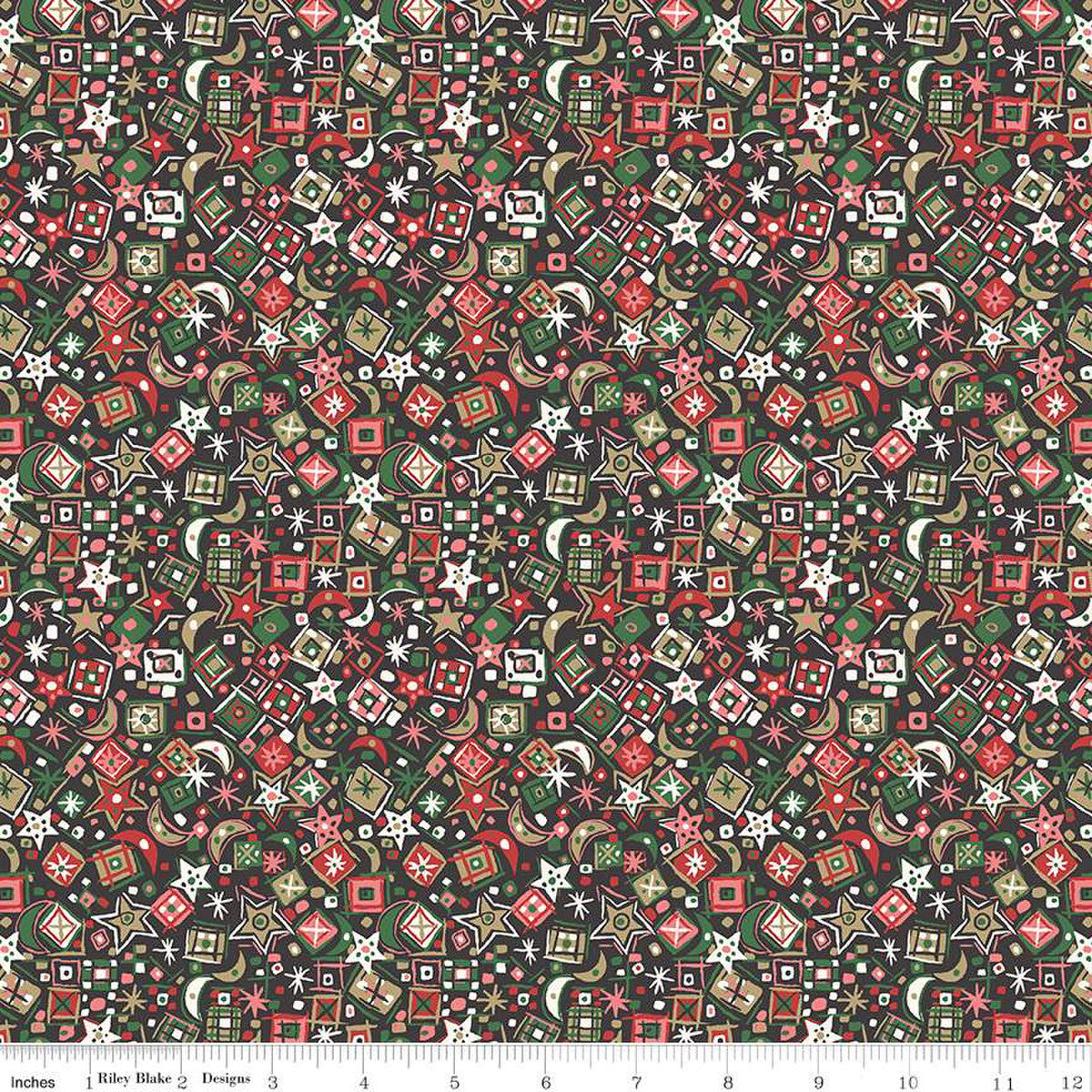 Christmas Charm, A Woodland Christmas, Liberty Fabrics, Sold per 1/2 meter