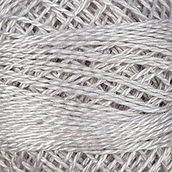 Valdani Pearl Cotton, Solid #117 White Smoke Grey, 8 wt
