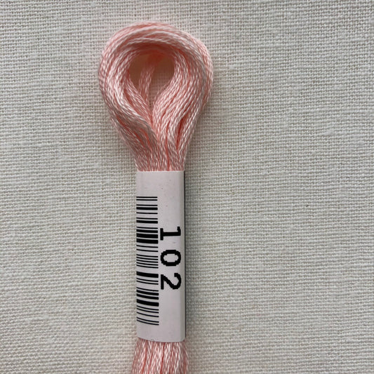 Cosmo, Cotton Embroidery Floss, Soft Pink 102