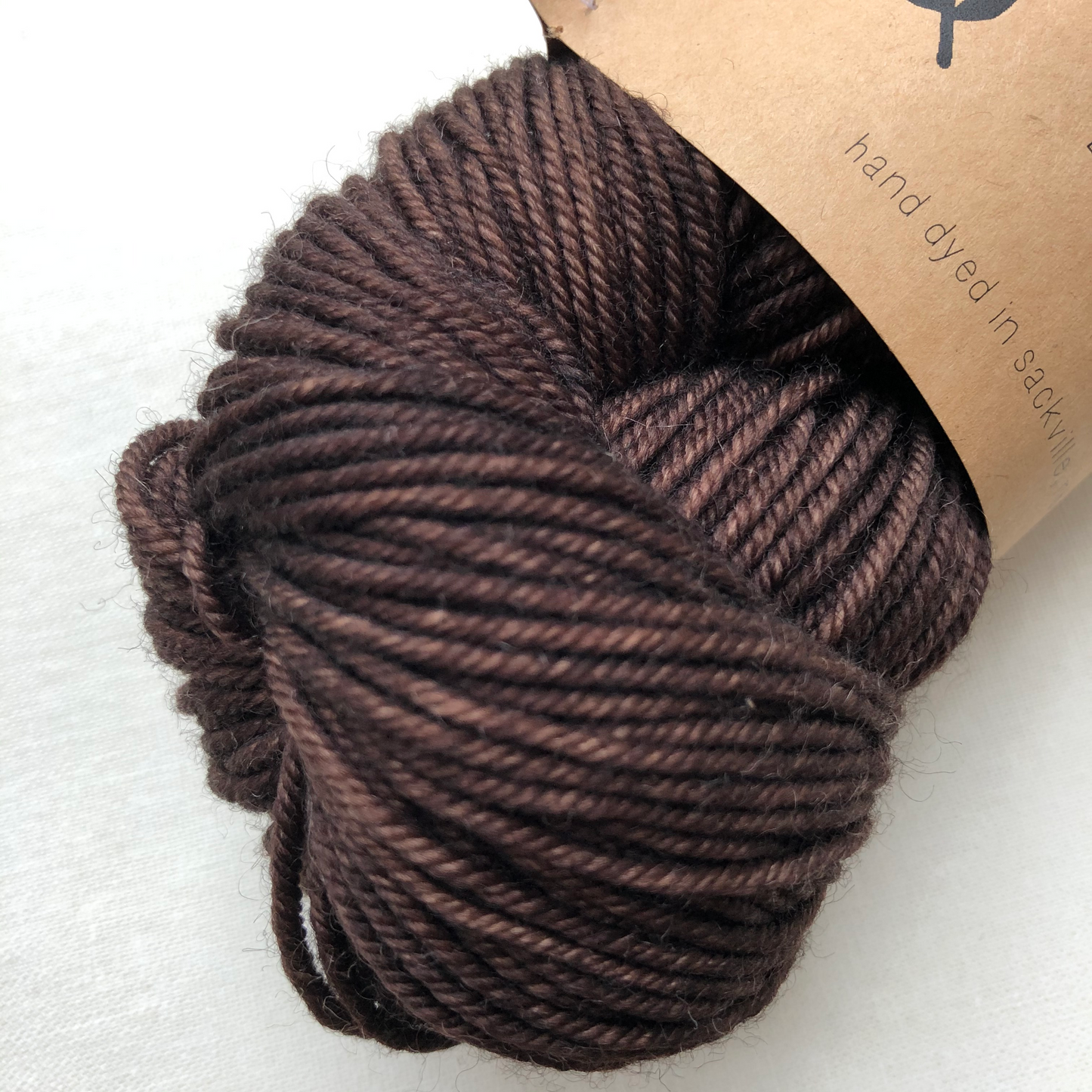 Merino Worsted, Black Walnut, Lichen and Lace