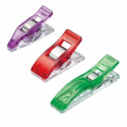 Clover Wonder Clips, Assorted Colours, Variety Pack 26 pieces, 3190