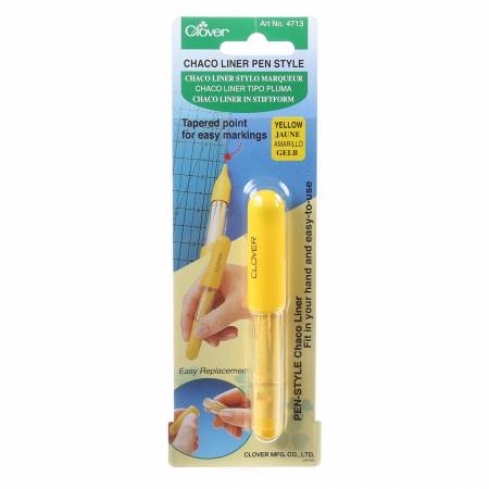 Clover Chaco Liner Pen Style, Yellow, 4713