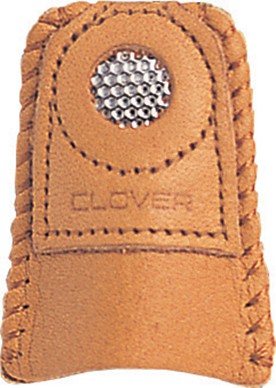 Clover Leather Coin Thimble, One Size No. 6014