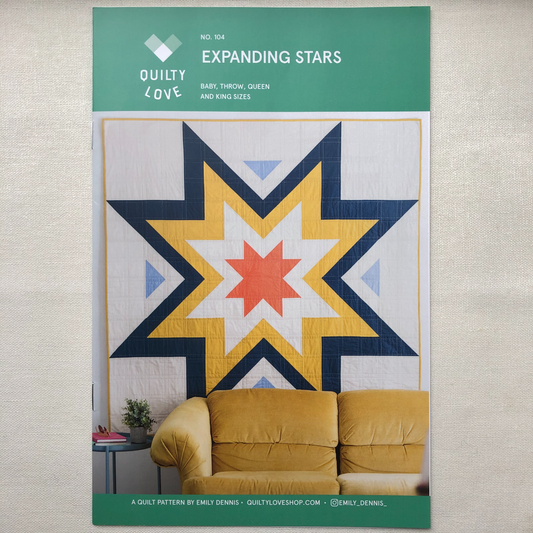 Expanding Stars Quilt Pattern 104, Quilty Love
