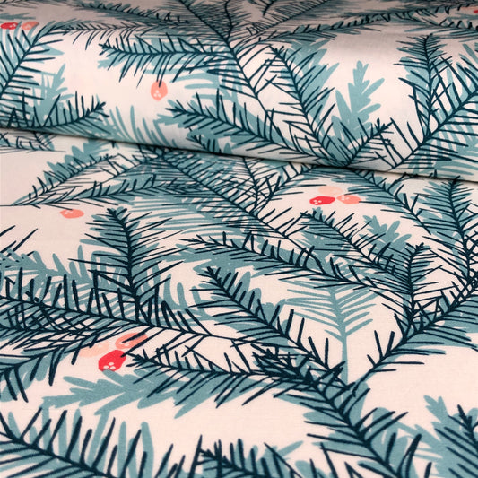Fat Quarter, Be Merry North Pole Pine Tree, Merry & Bright Collective, AGF Studio