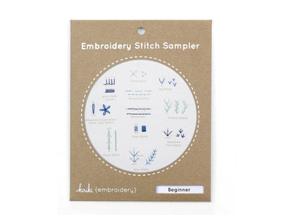 Kiriki Press, Embroidery Stitch Sampler, Beginner
