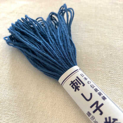 Olympus Sashiko Thread, 22 yrds / 20m Skein, Cobalt Blue #10