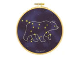 Kiriki Press, Ursa, Constellation Series, 6" Hoop Embroidery Kit