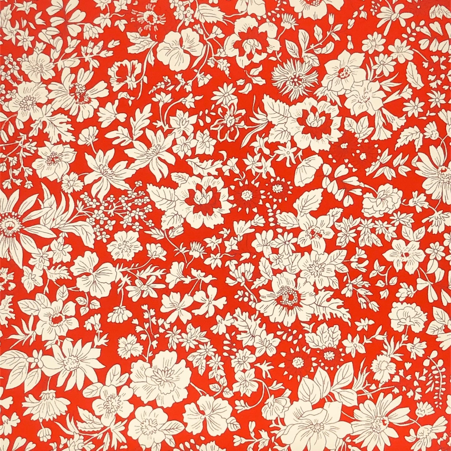 Emily Silhouette Flower, The Flower Show Mid Summer Collection, Liberty Fabrics, Per 1/2 meter