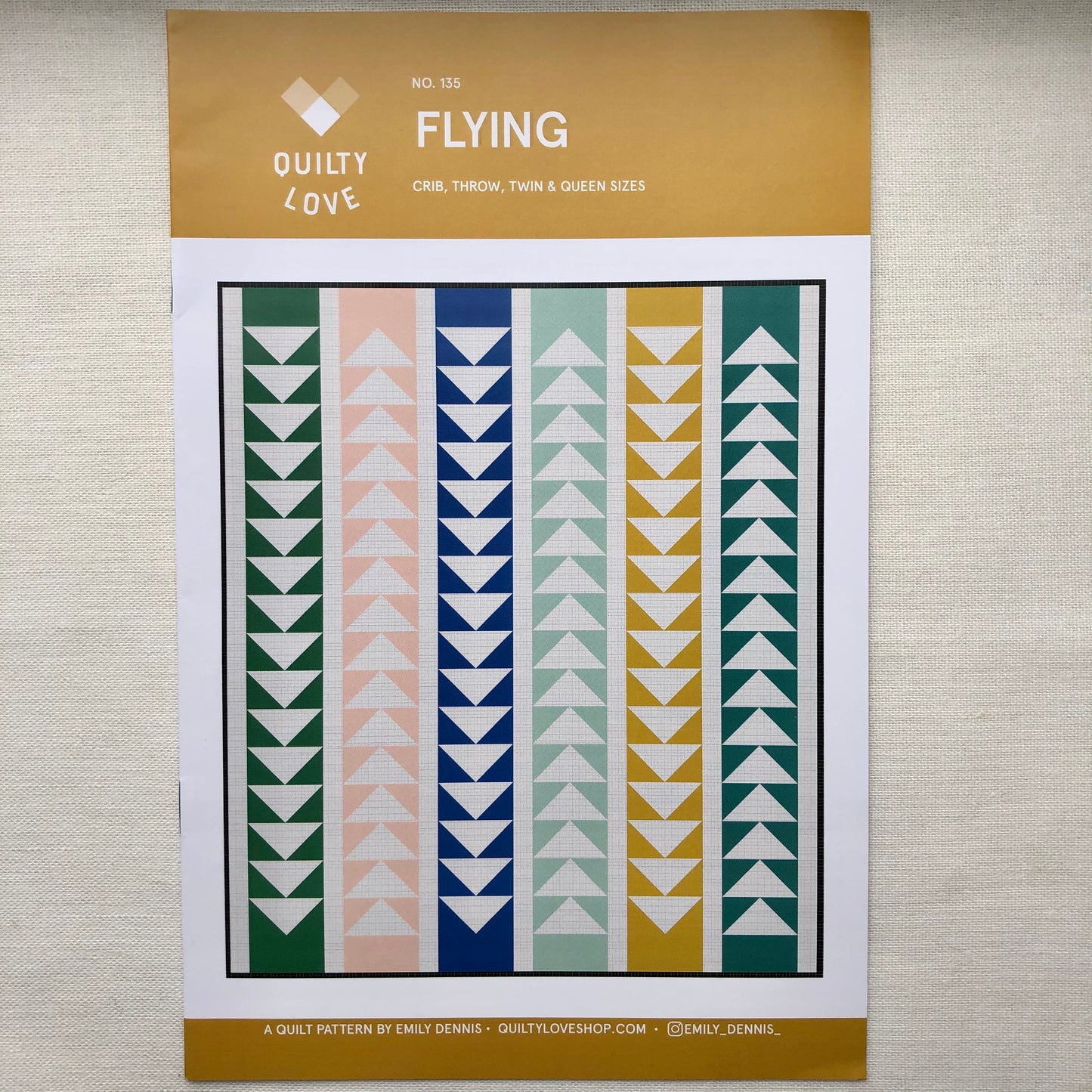 Flying Quilt Pattern 135, Quilty Love