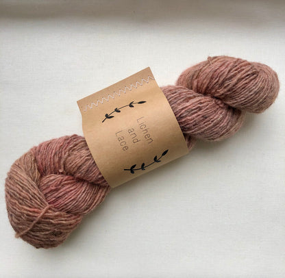 Rustic Heather Sport, Rose, Lichen and Lace