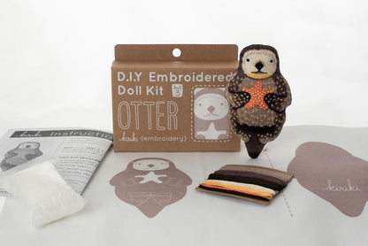 Kiriki Press, Embroidery Kit, Otter