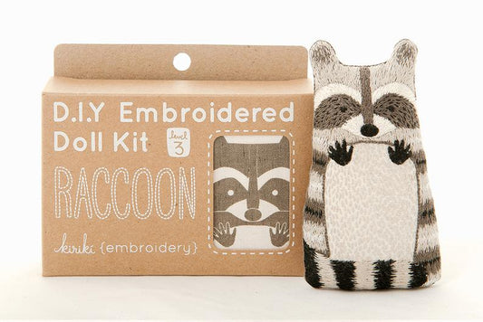 Kiriki Press, Embroidery Kit, Raccoon