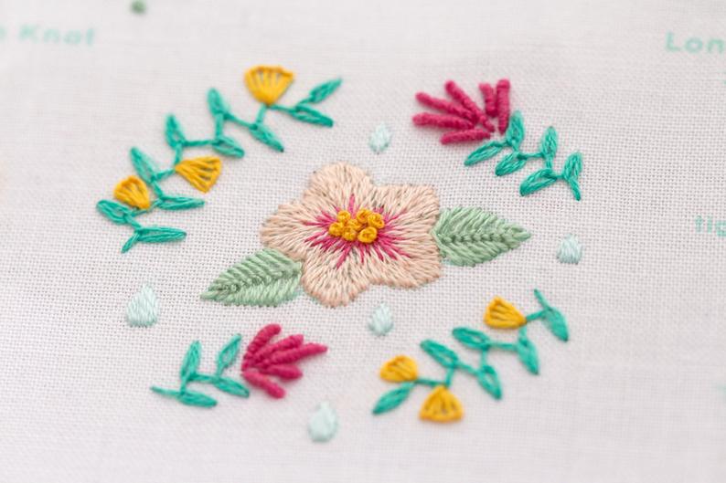 Kiriki Press, Embroidery Stitch Sampler, Spring