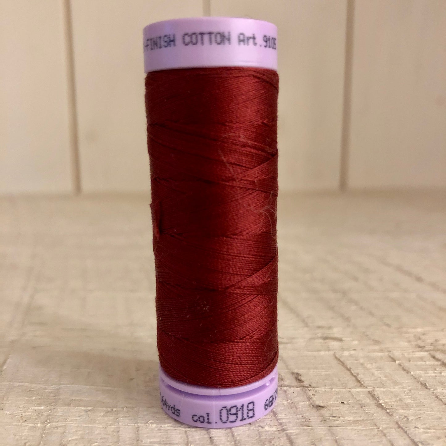 Mettler Silk Finish Cotton Thread, Cranberry 0918, 150 meter Spool