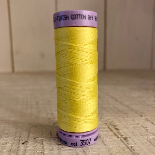 Mettler Silk Finish Cotton Thread, Lemon Zest 3507, 150 meter Spool
