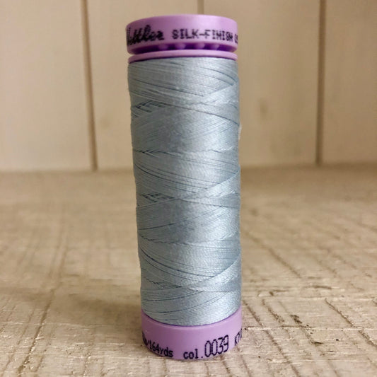 Mettler Silk Finish Cotton Thread, Starlight Blue 0039, 150 meter Spool