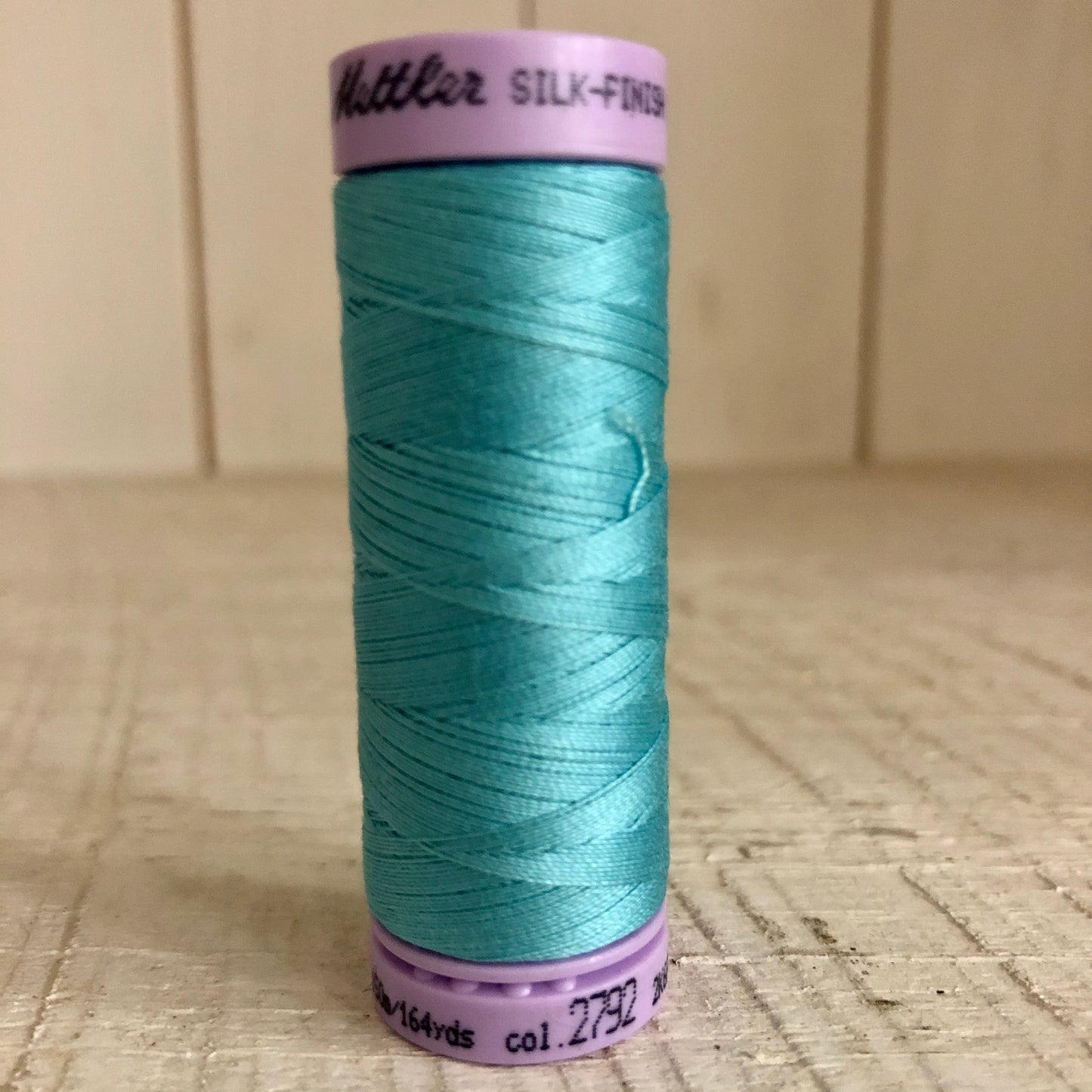 Mettler Silk Finish Cotton Thread, Blue Curacao 2792, 150 meter Spool