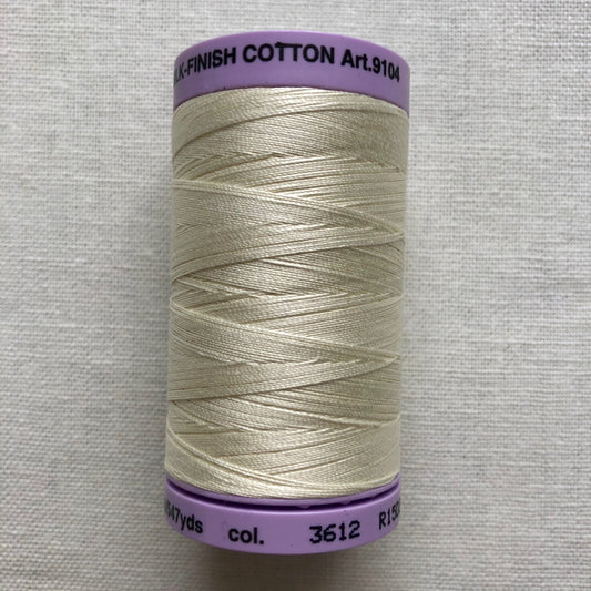 Mettler Silk-Finish Cotton Thread, Antique 3612, 50wt, 500 meter Spool