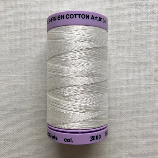 Mettler Silk-Finish Cotton Thread, Candlewick 3000, 50wt, 500 meter Spool