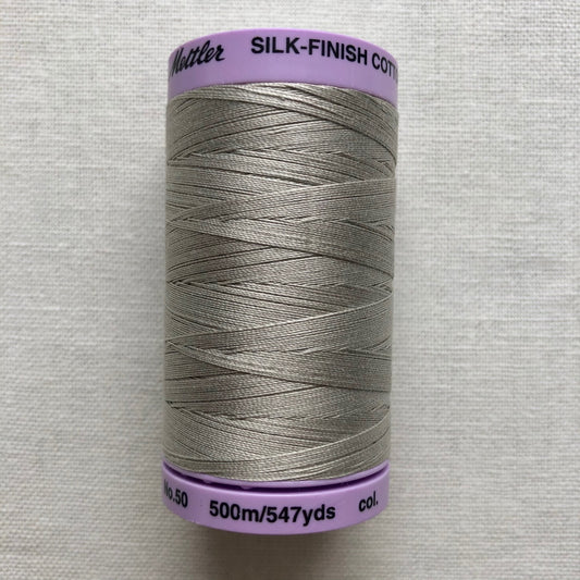 Mettler Silk-Finish Cotton Thread, Drizzle 3559, 50wt, 500 meter Spool