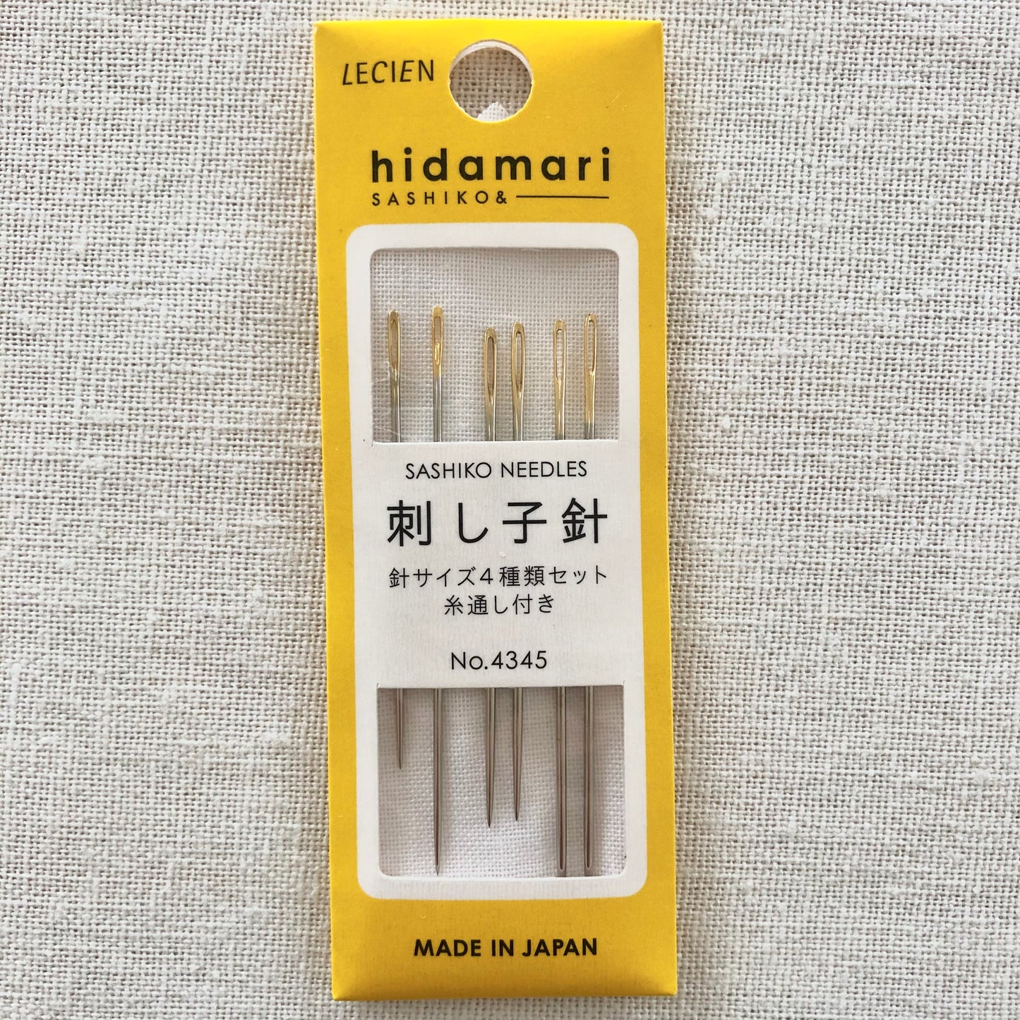 Lecien Cosmo Hidamari Sashiko Hand Stitching Needles