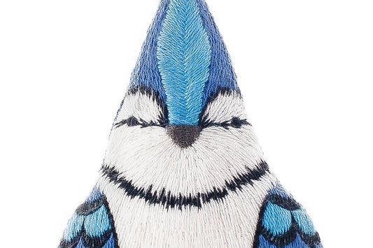 Kiriki Press, Embroidered Doll Starter Kit, Blue Jay