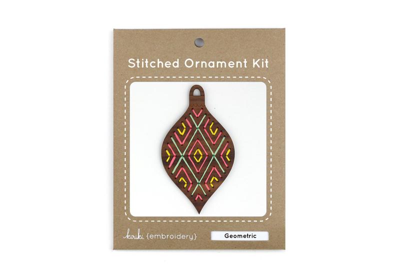 Kiriki Press, Stitched Ornament Kit, Geometric